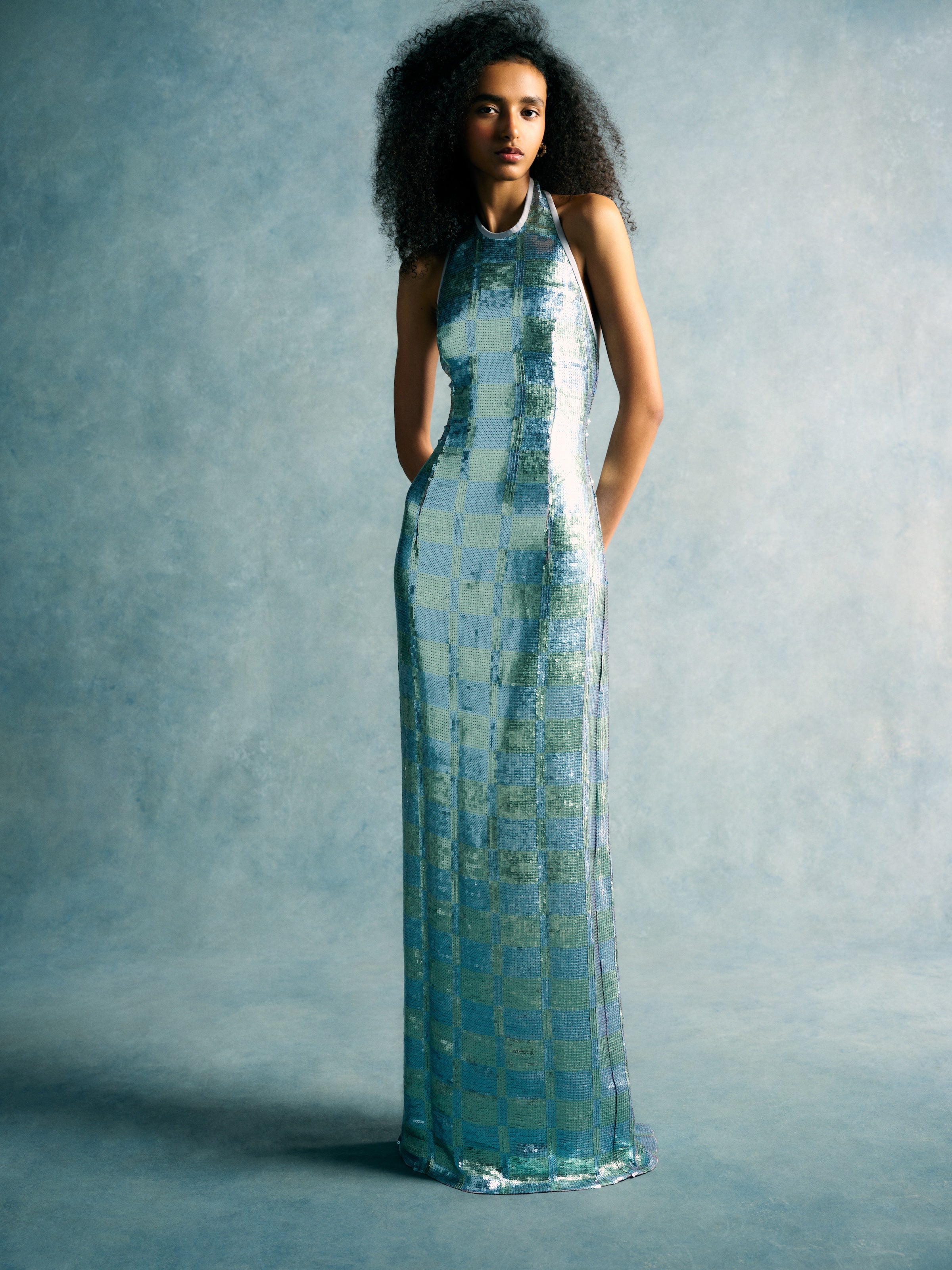 Daisy Bluebell Satin Mini Cocoon Dress – Markarian