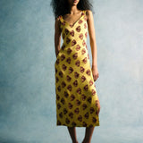 Dancing Queen Citrine Midi Dress