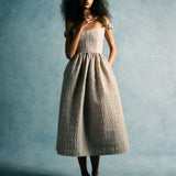 Ginger Pastel Plaid Midi Dress