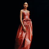 Corrinne Winterberry Taffeta Skirt