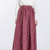 Morgaine Floral Ikat Full Skirt