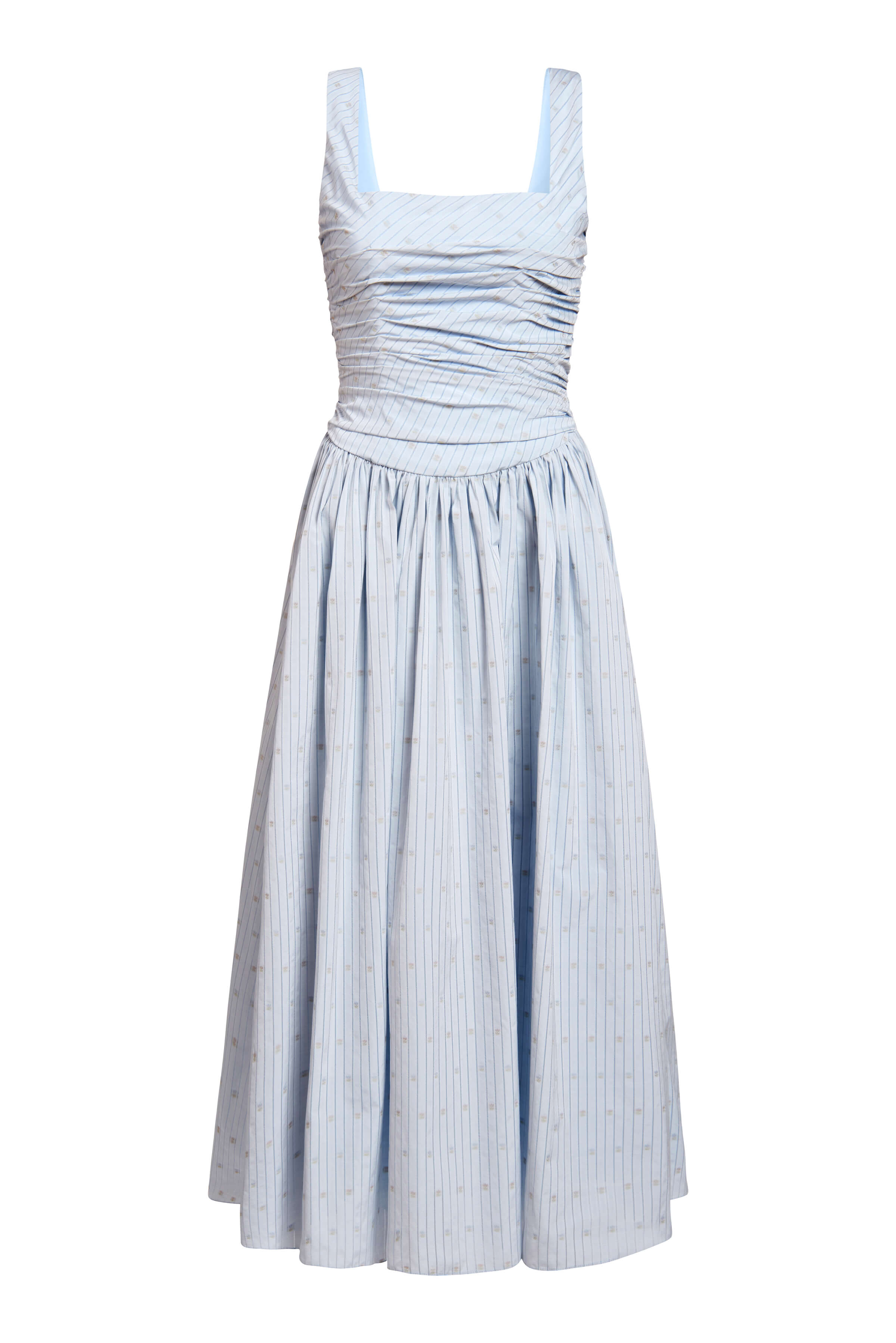 Maeve Ruched Bodice Midi Dress