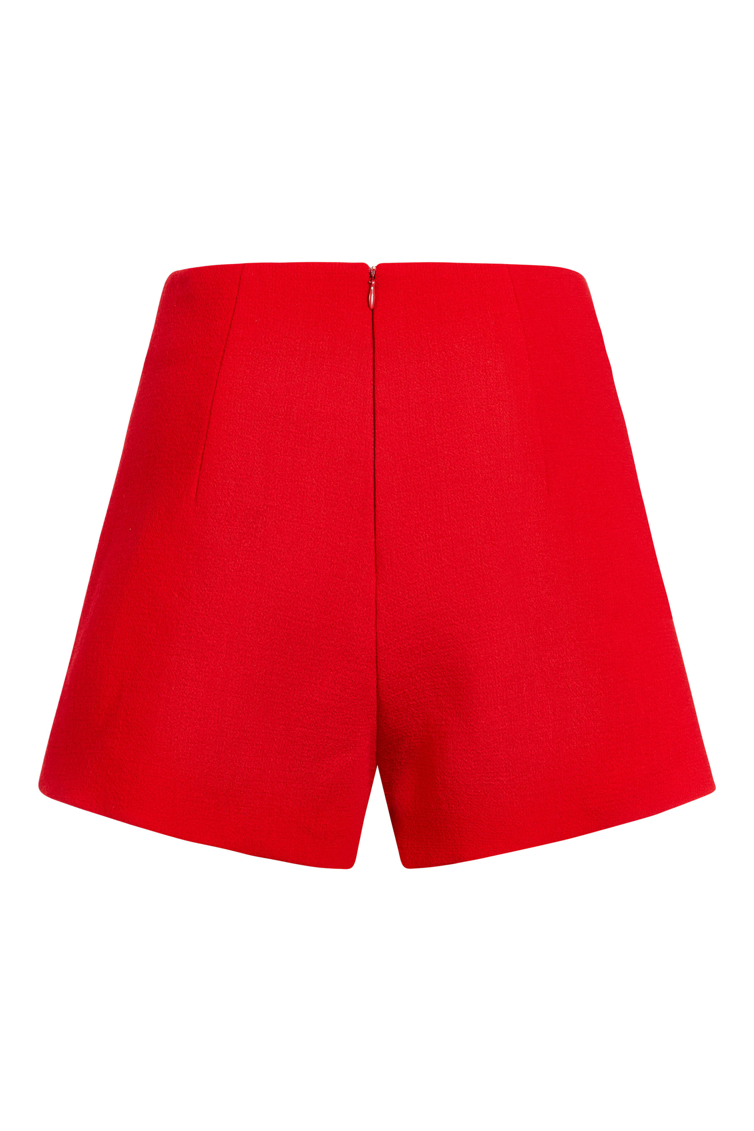 Mira Red Crepe Shorts