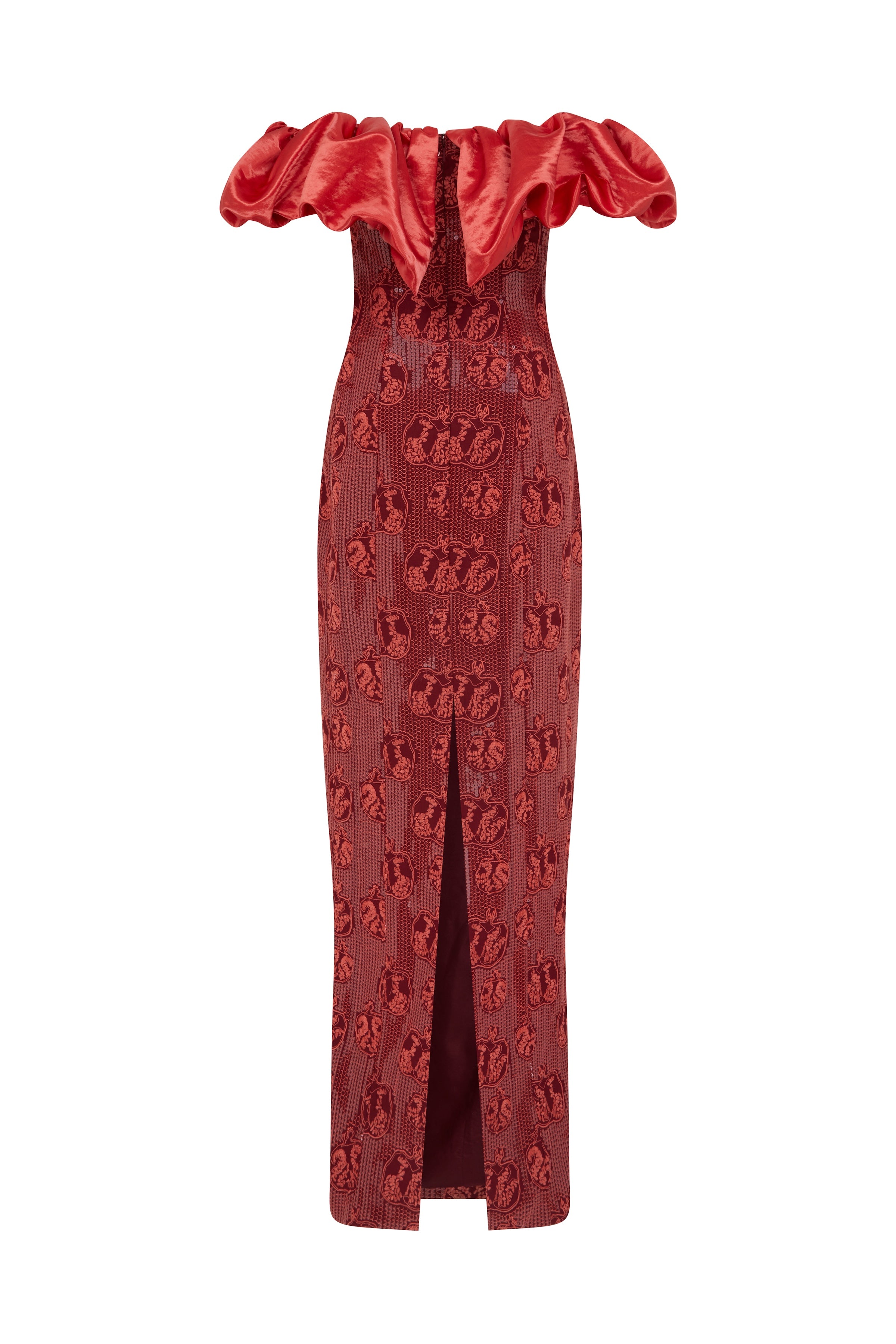 Rowan Sequin Embroidered Column Gown