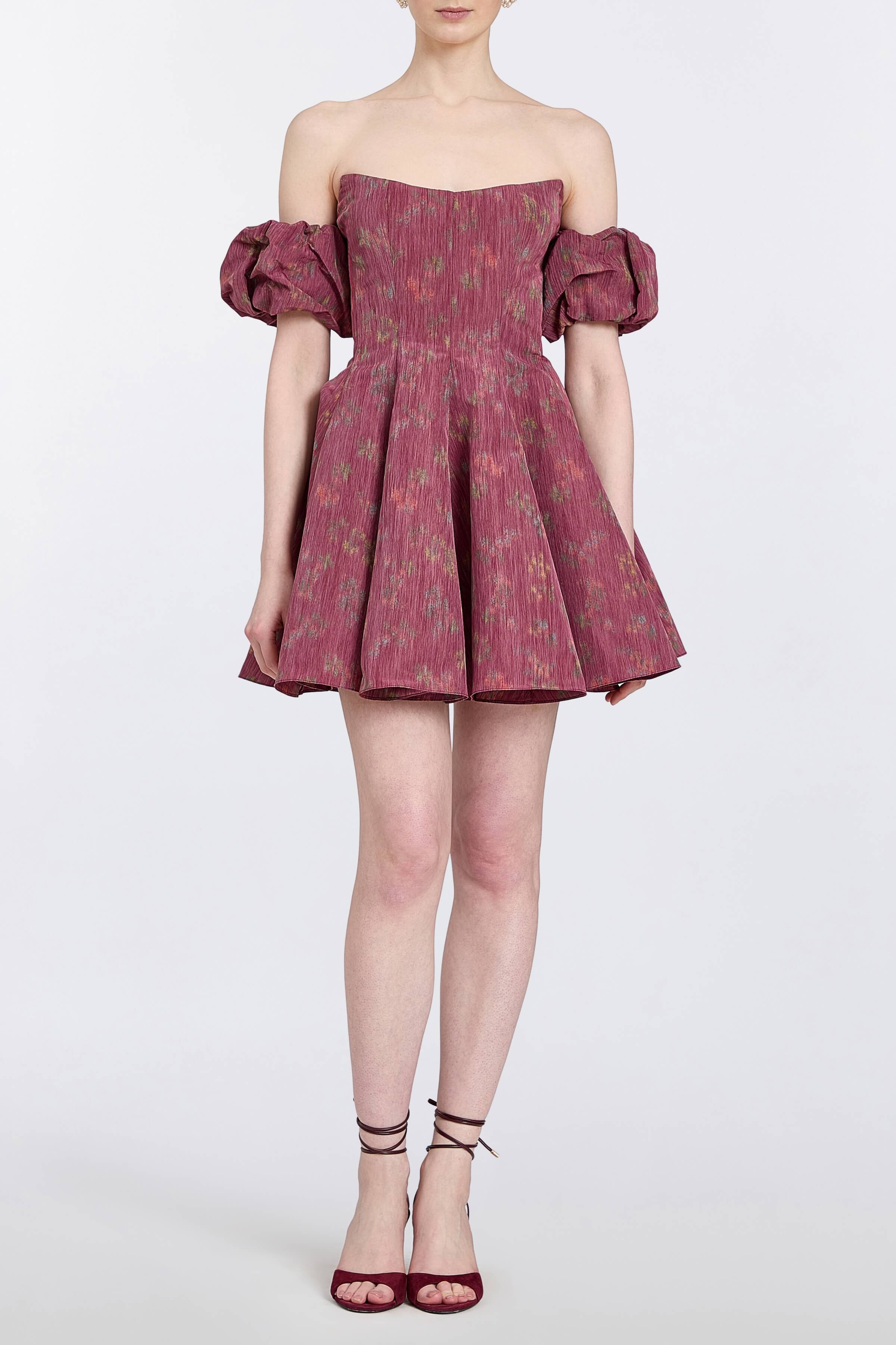 Selene Floral Ikat Mini Dress