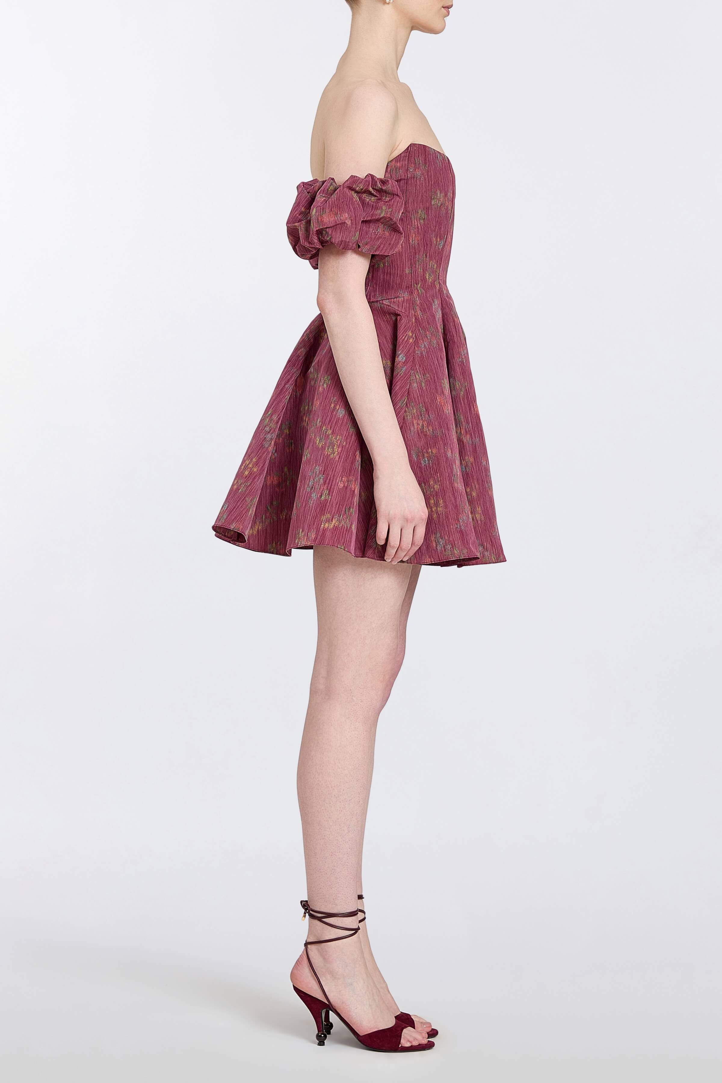 Selene Floral Ikat Mini Dress