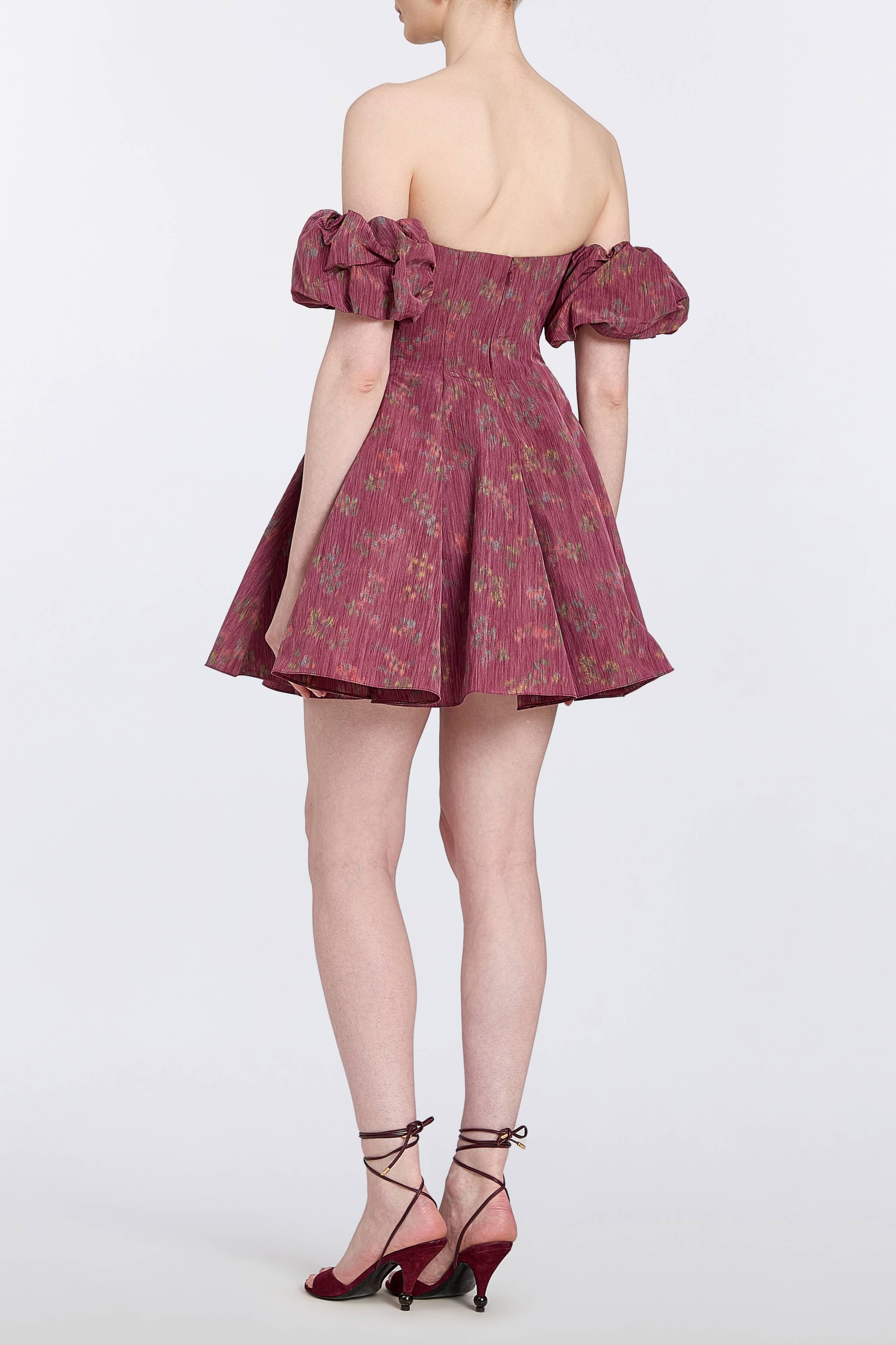 Selene Floral Ikat Mini Dress