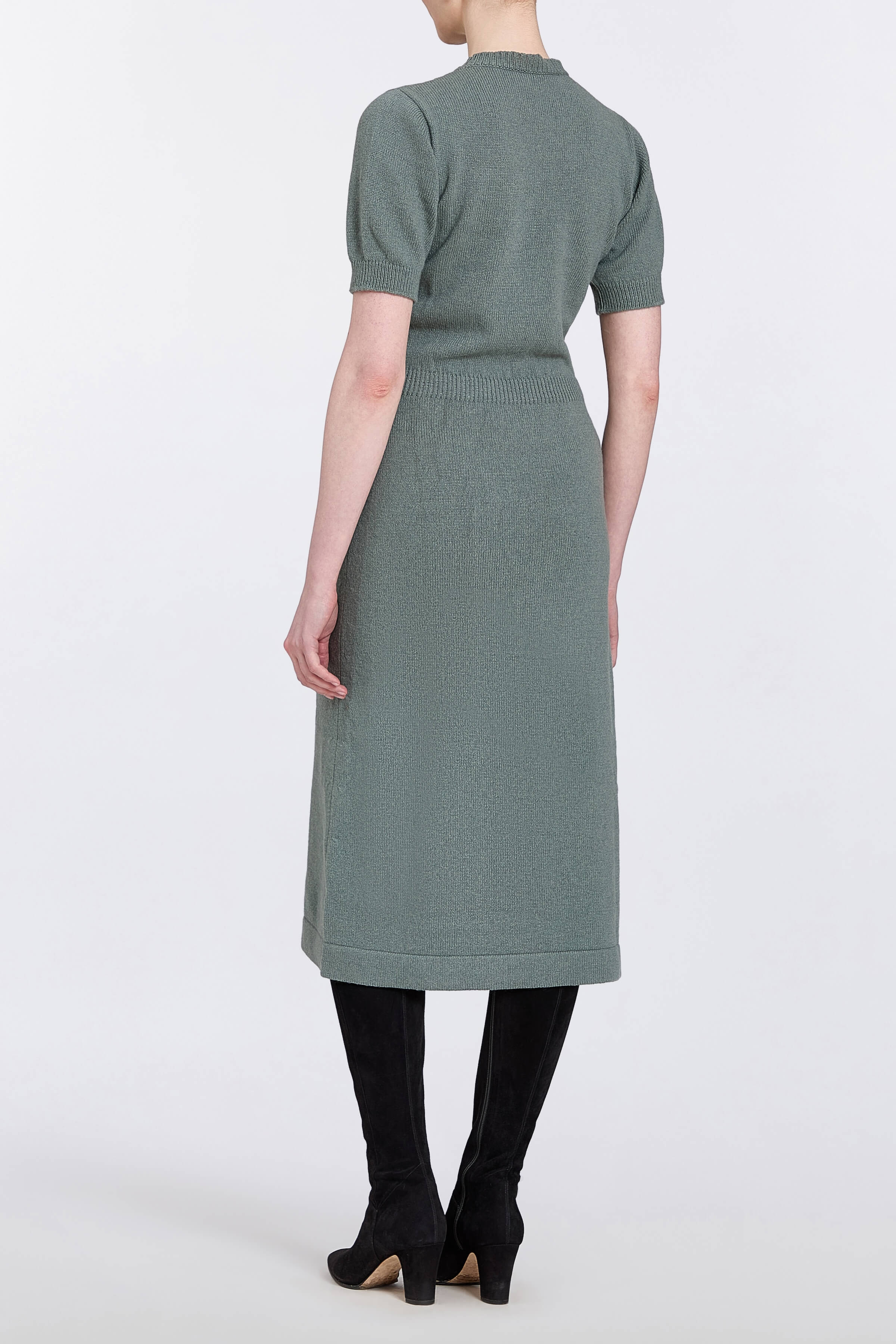 Iris Floral Patch Sweater Dress