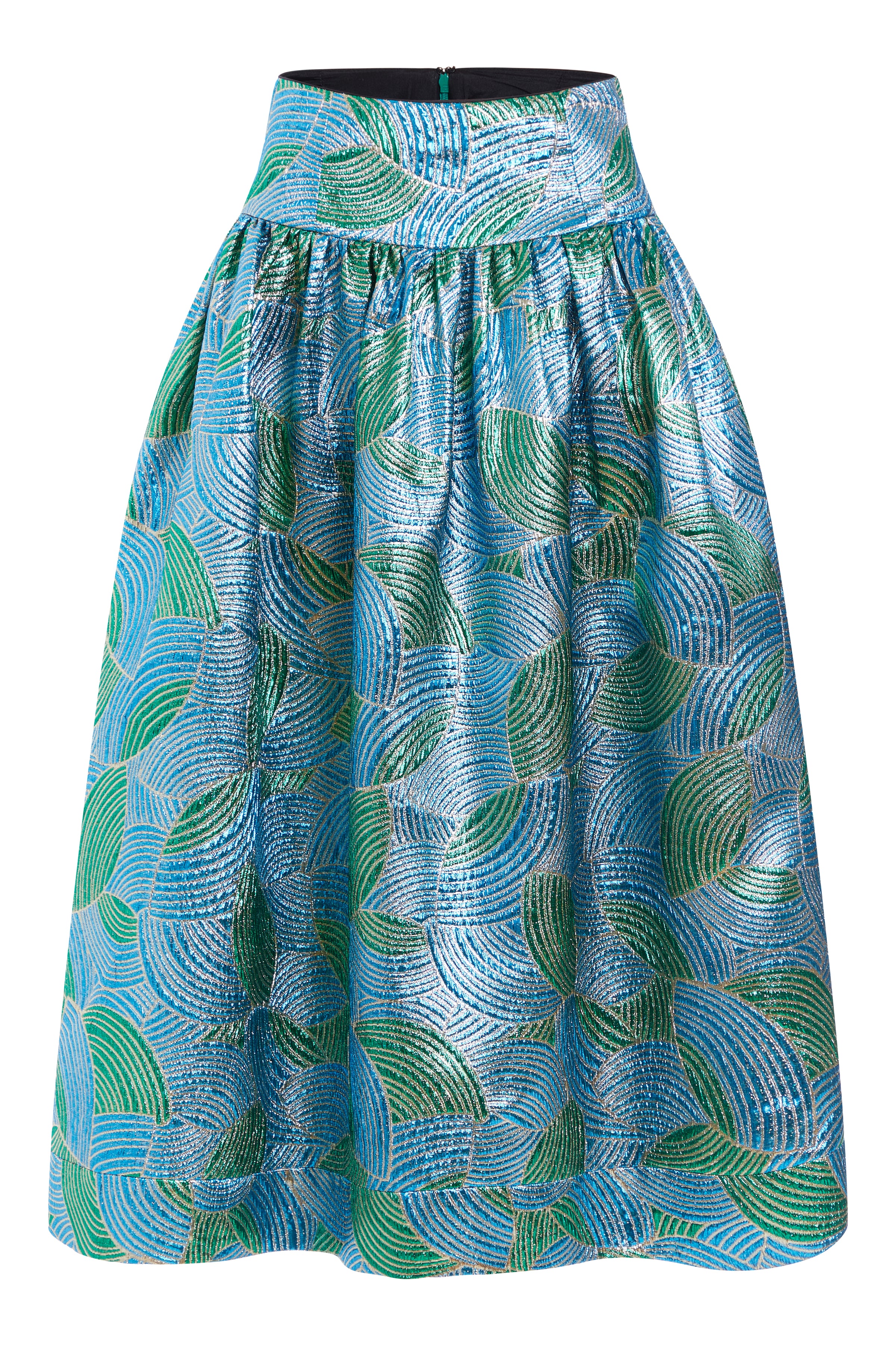 Fawn Swirl Brocade Skirt