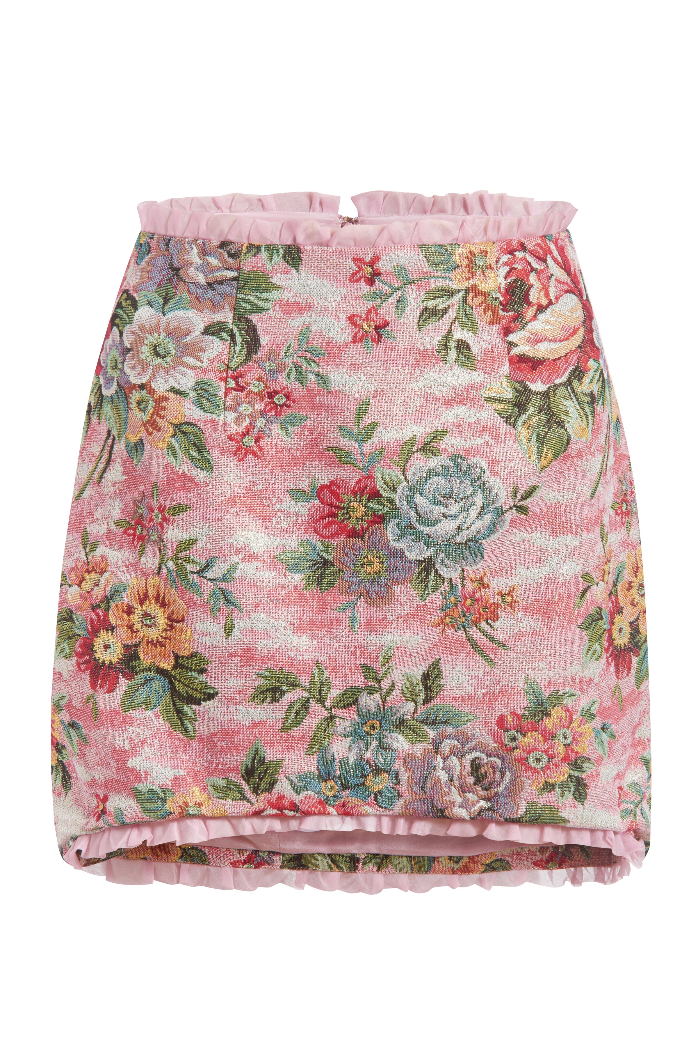 Sophie Rose Tapestry Mini Skirt With Micro Pleat