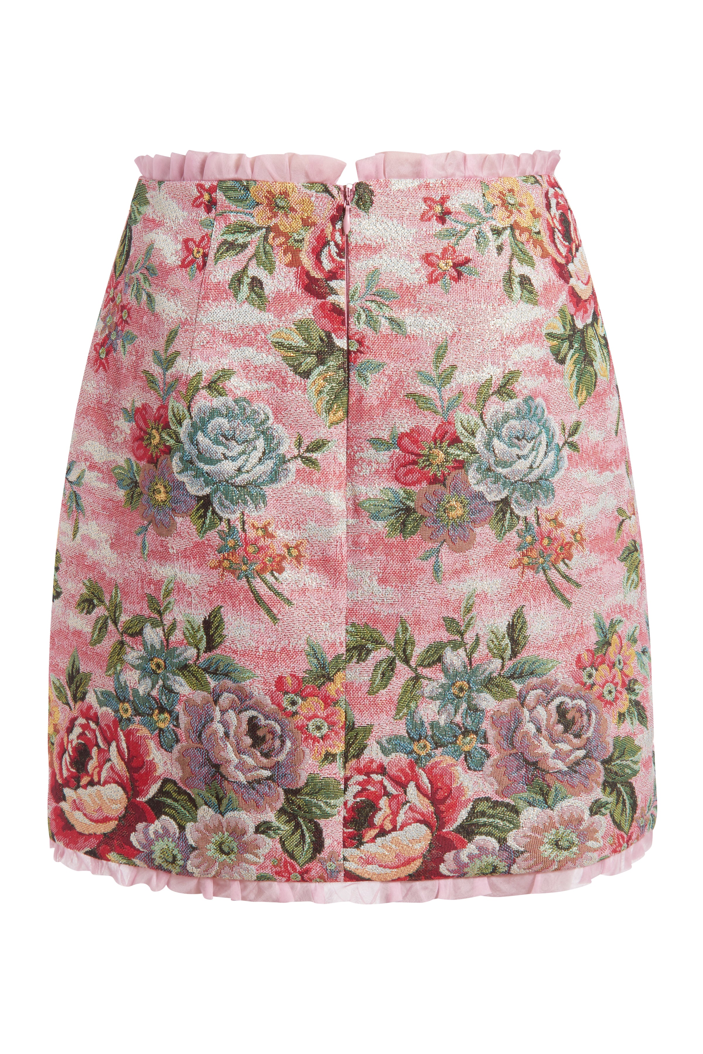 Sophie Rose Tapestry Mini Skirt With Micro Pleat