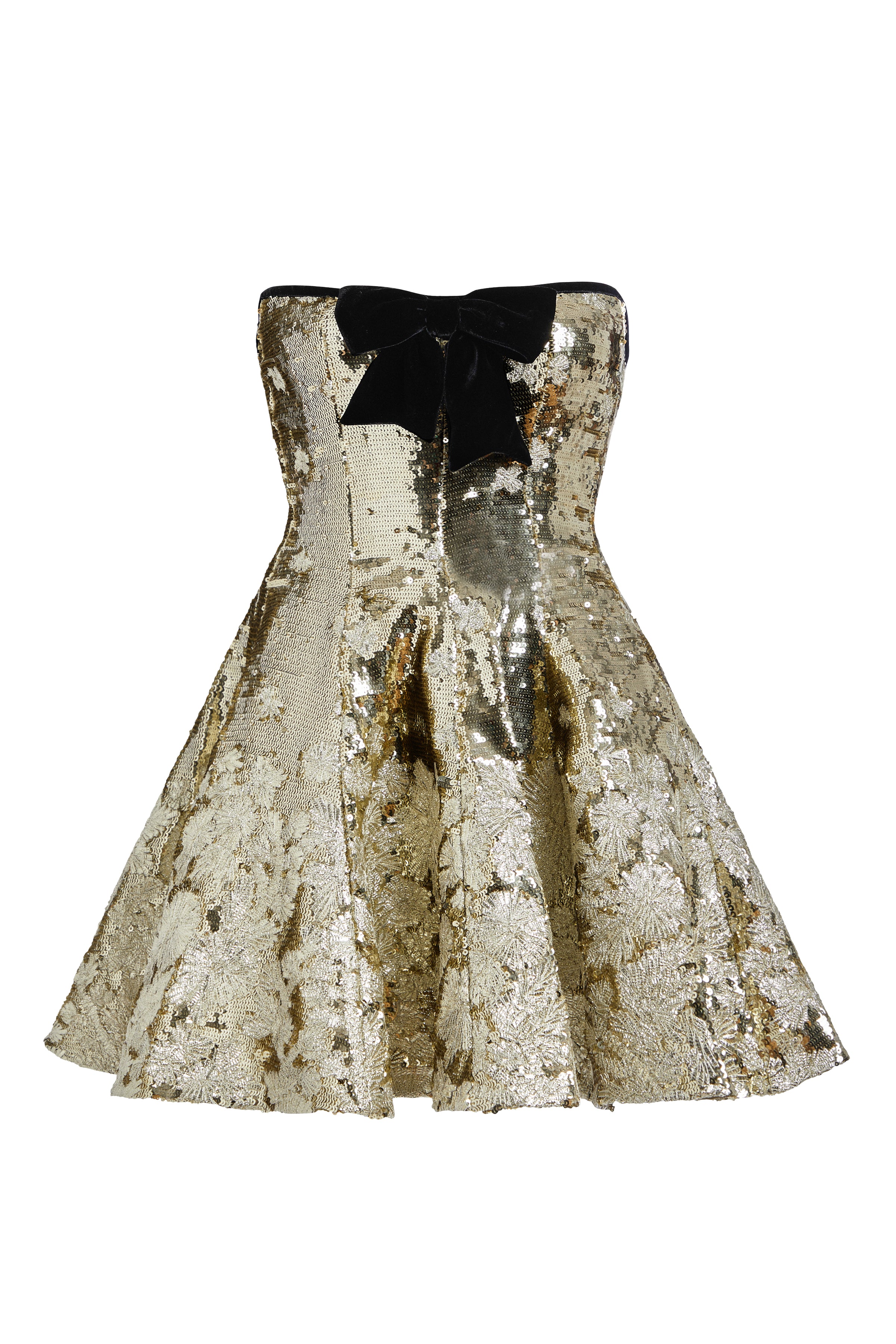 Fiora Floral Sequin Mini Dress