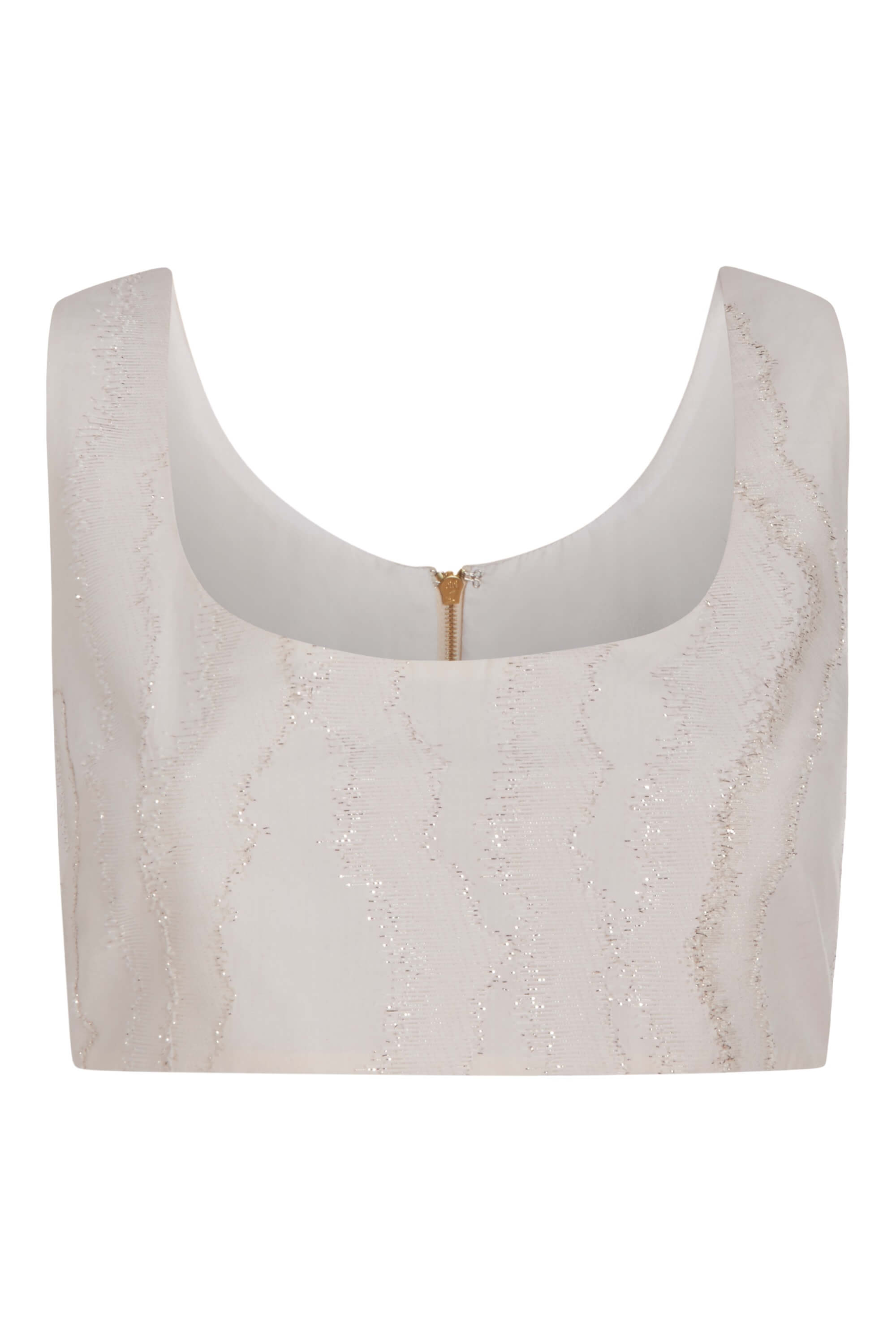 Ivory Rose Fuller Bust crop top with support and high waist shorts