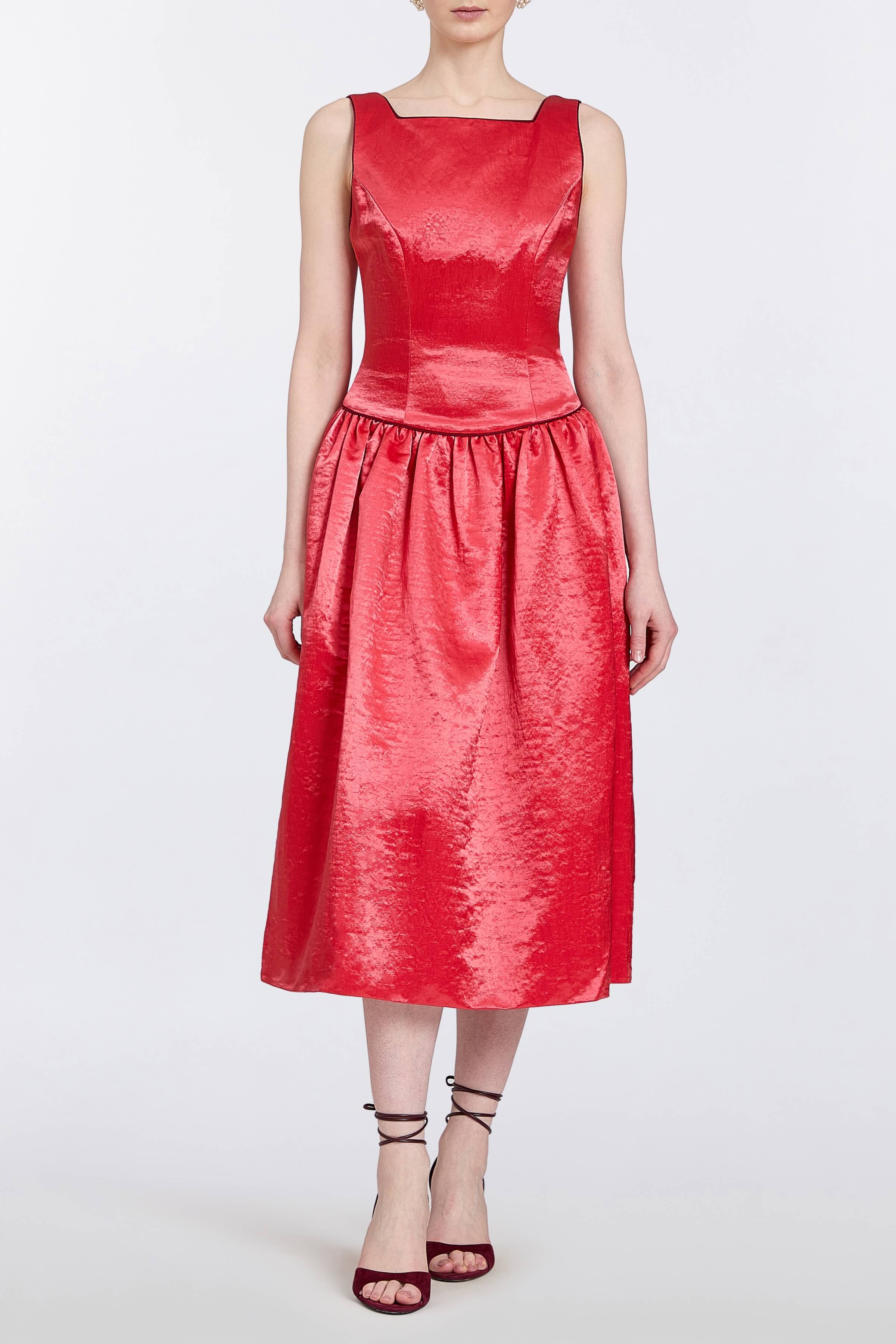 Delphine Drop Waist Midi Dress