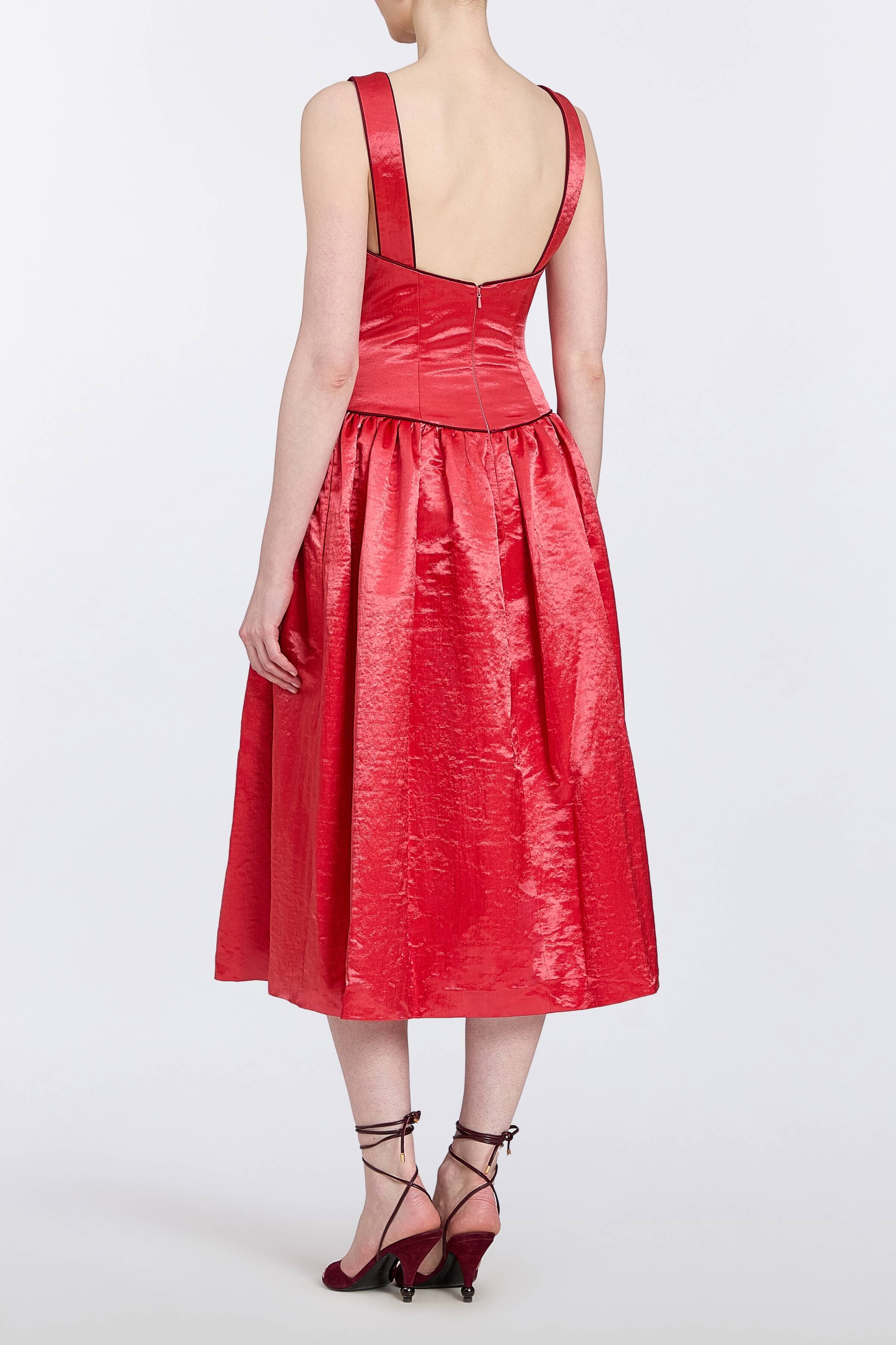 Delphine Drop Waist Midi Dress