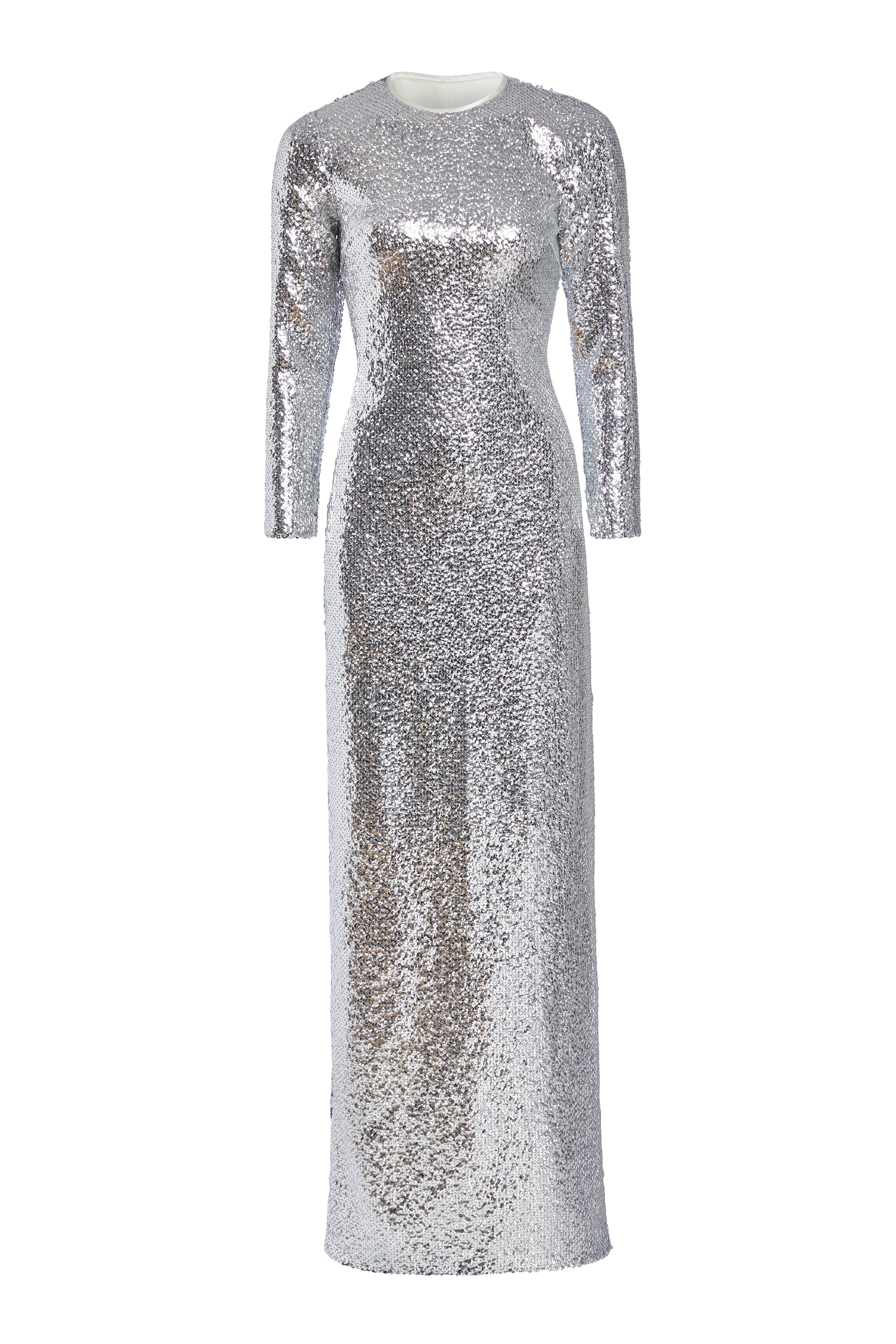 Gianna Silver Sequin Gown