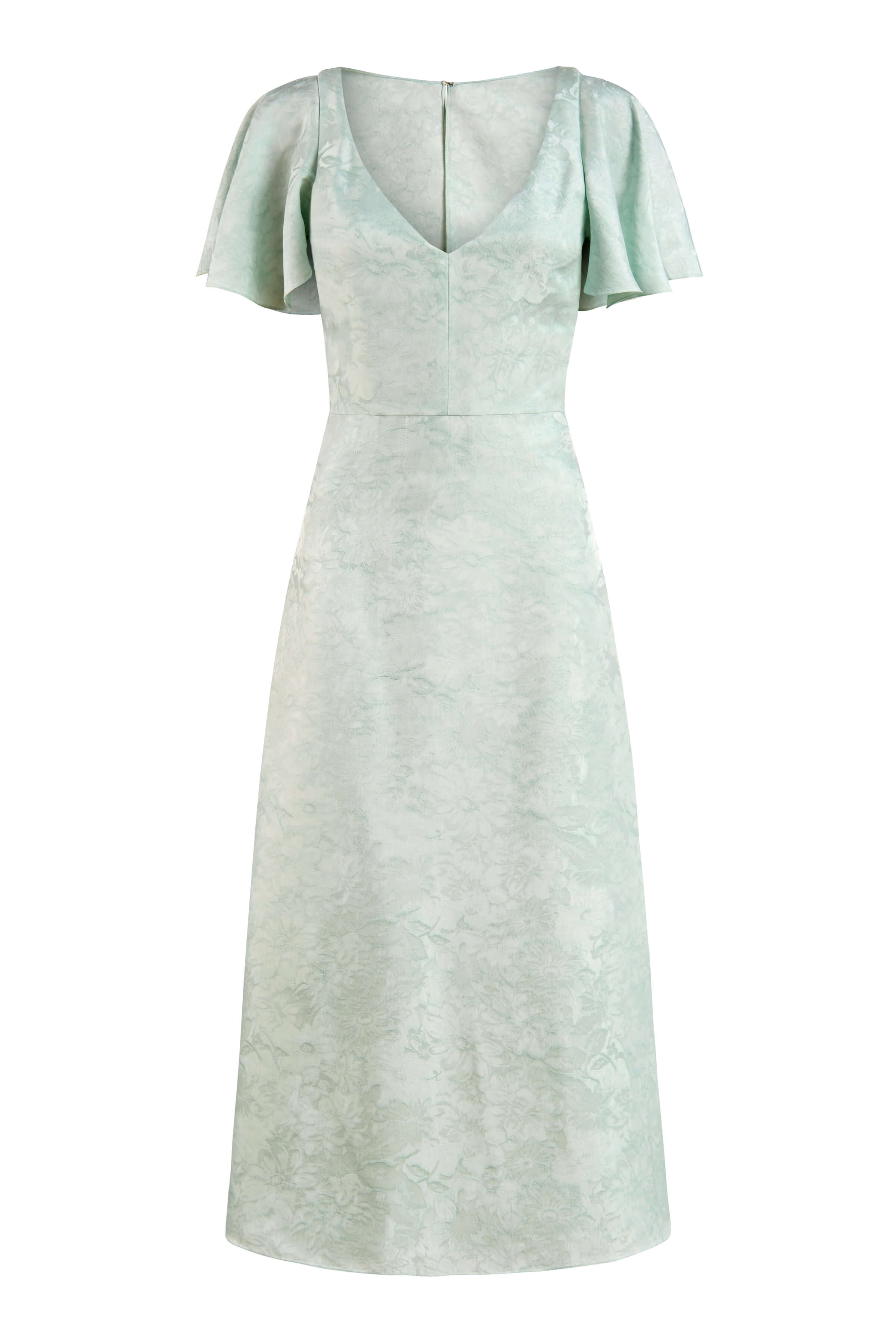 Sorsha Seafoam Capelet Midi Dress