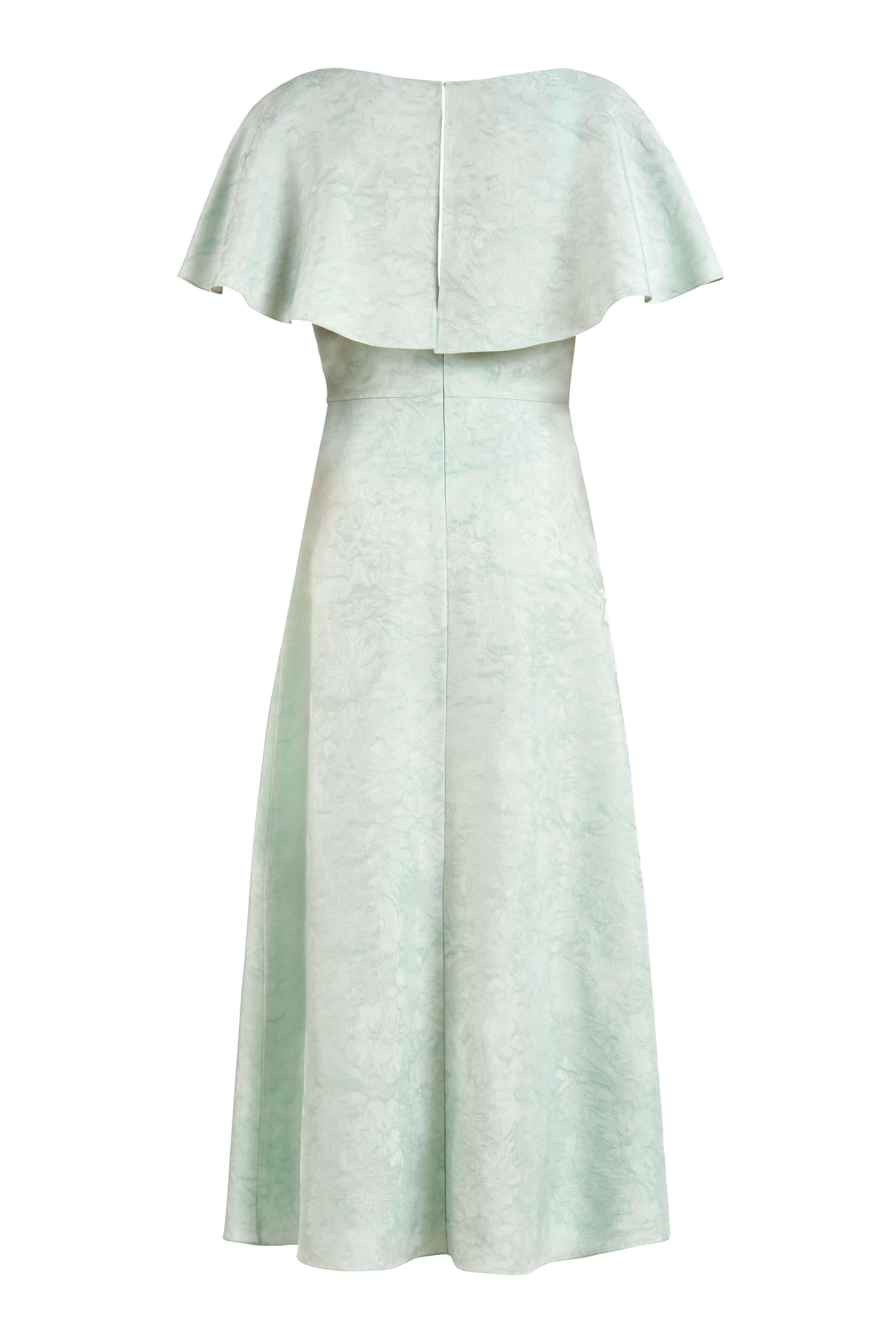 Sorsha Seafoam Capelet Midi Dress