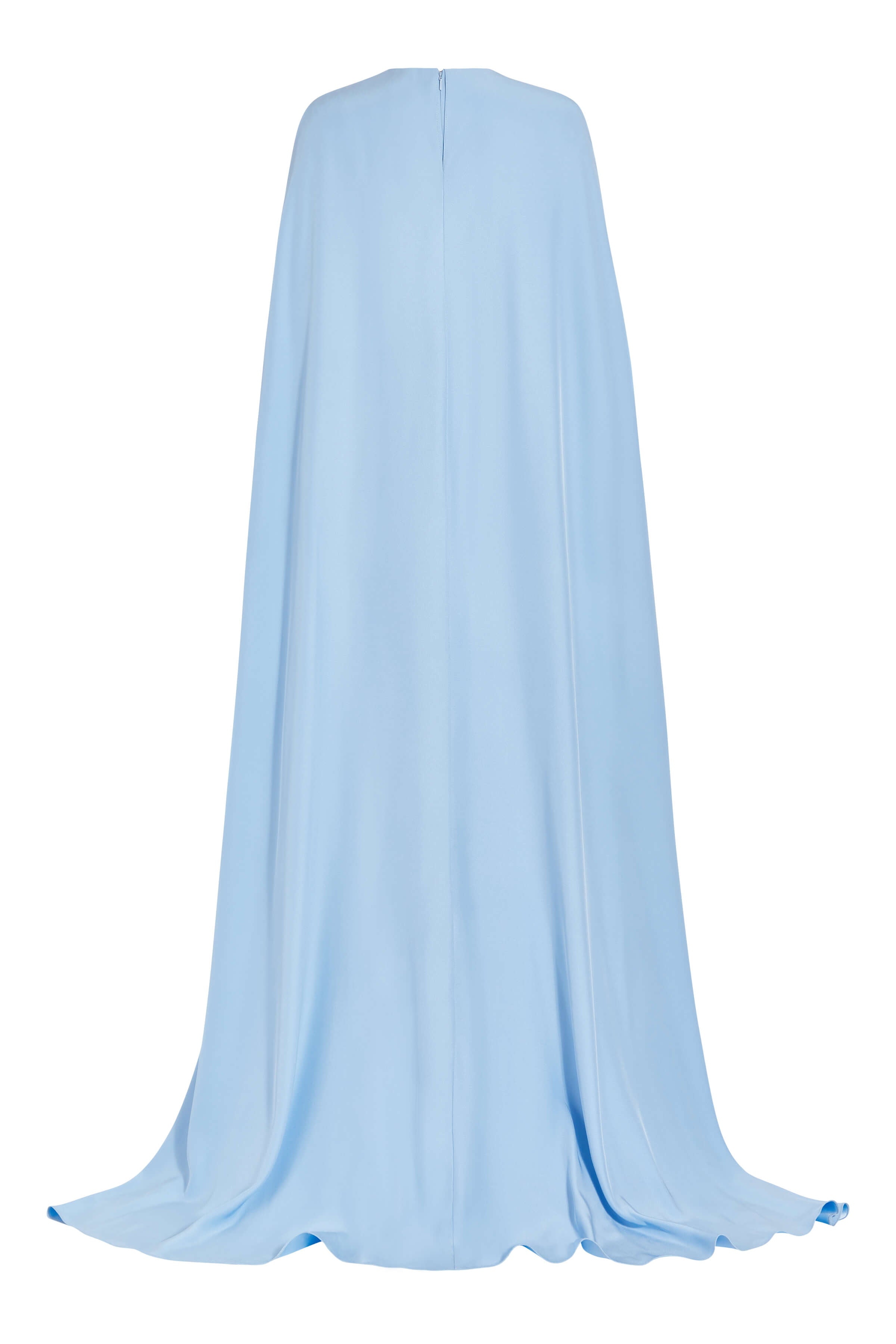 Natasha Powder Blue Cape Gown