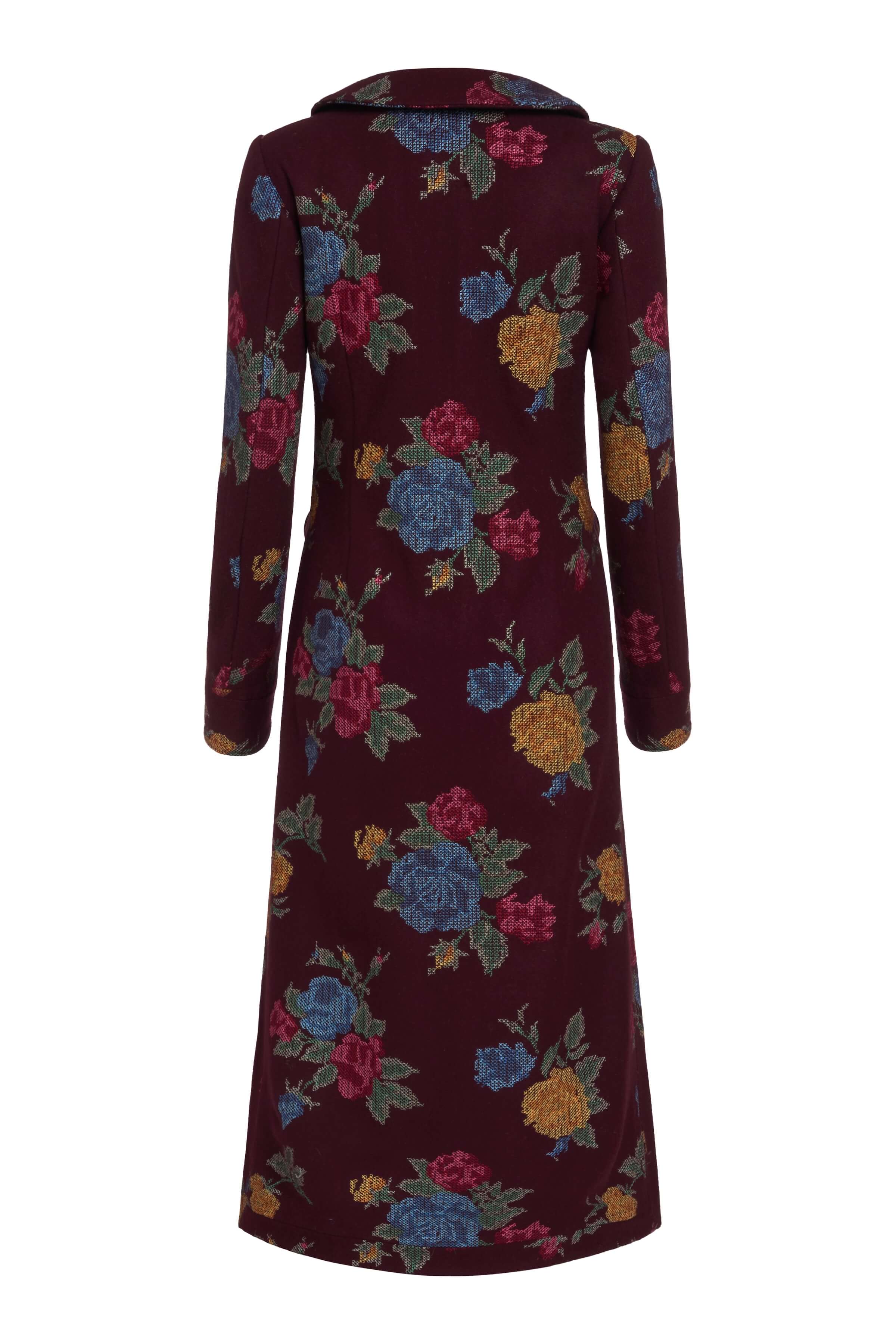 Alice Cross Stitch Floral Coat