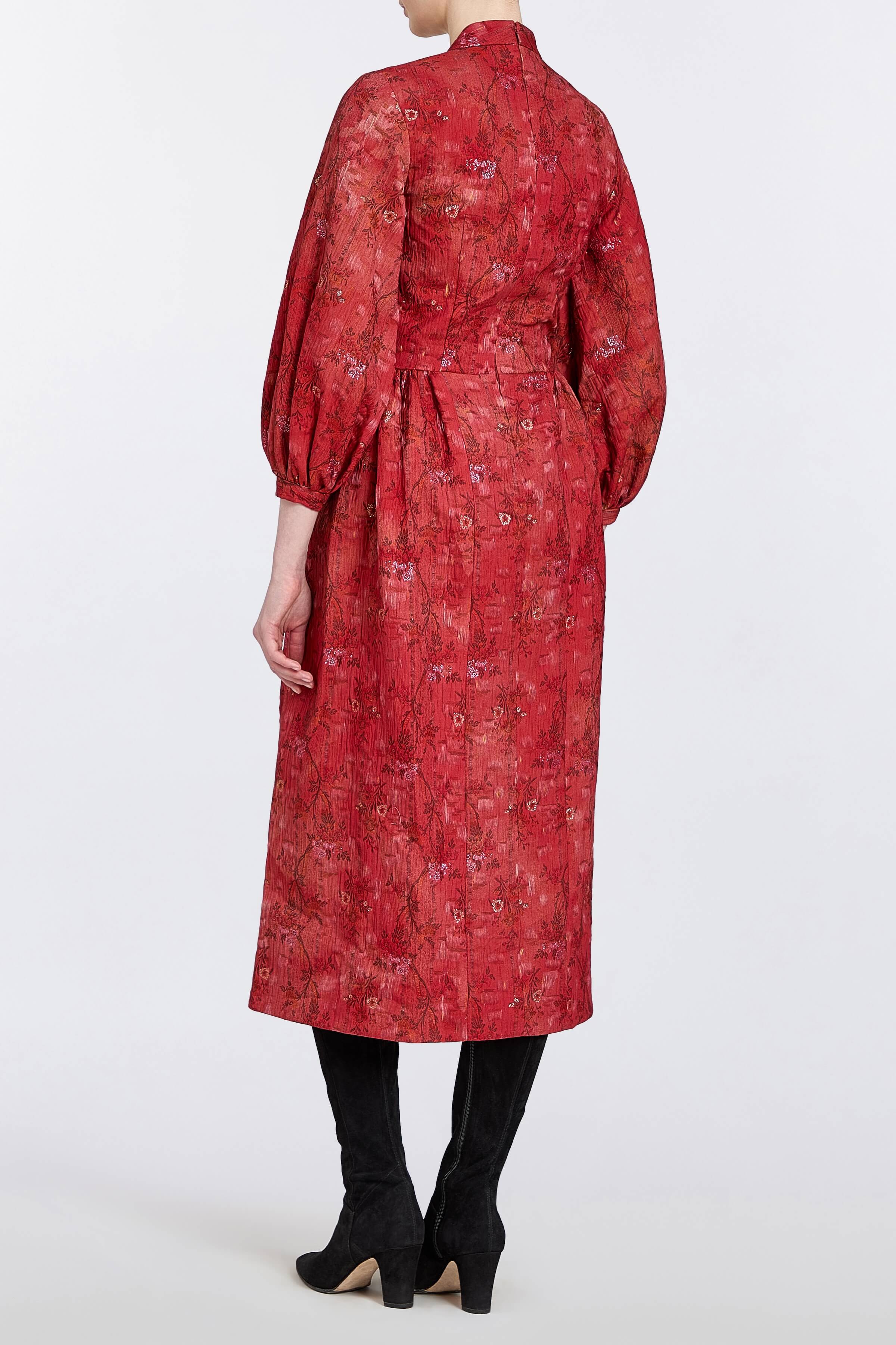 Faye Brocade Wrap Dress