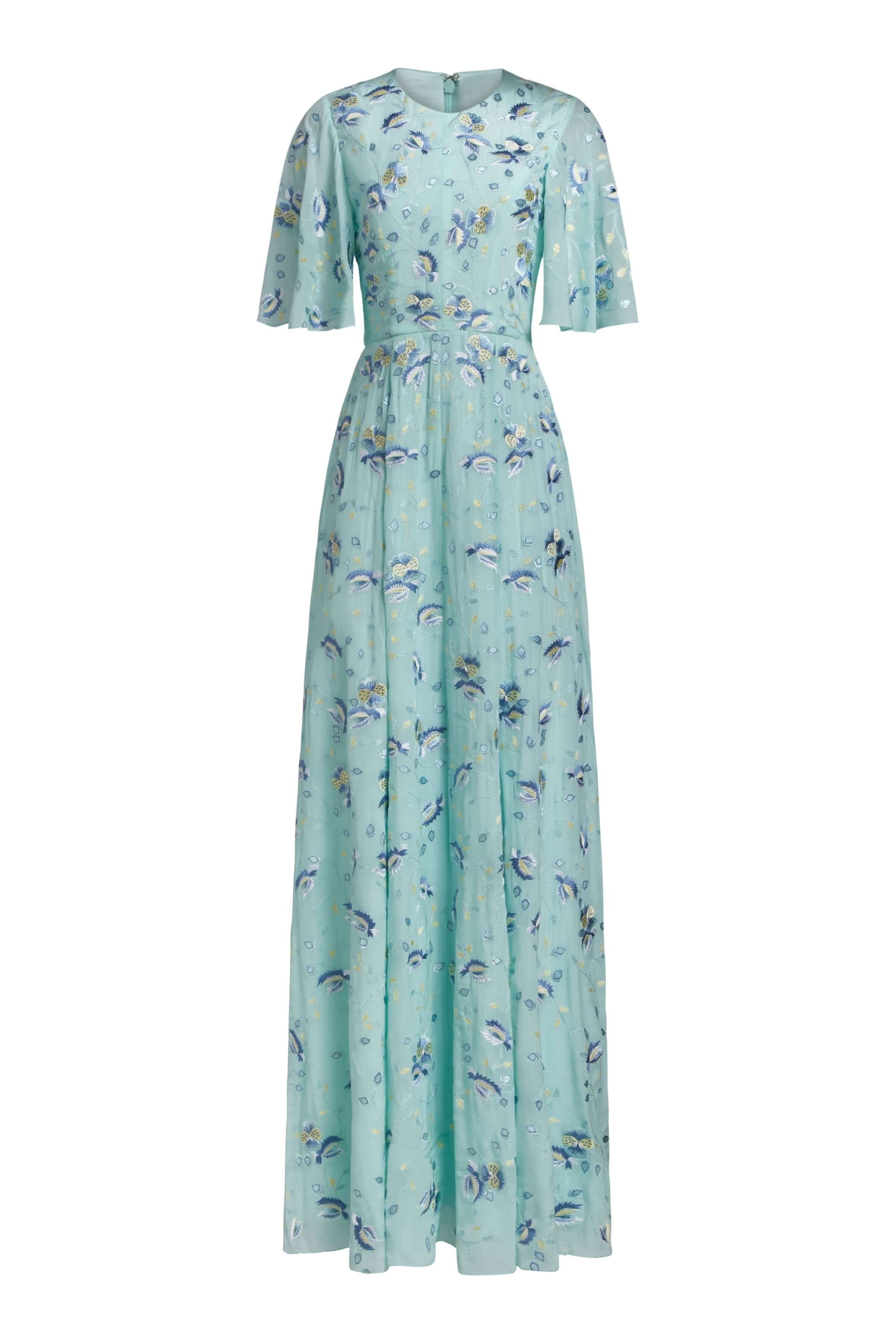 Charlotte Pansy Flutter Sleeve Gown