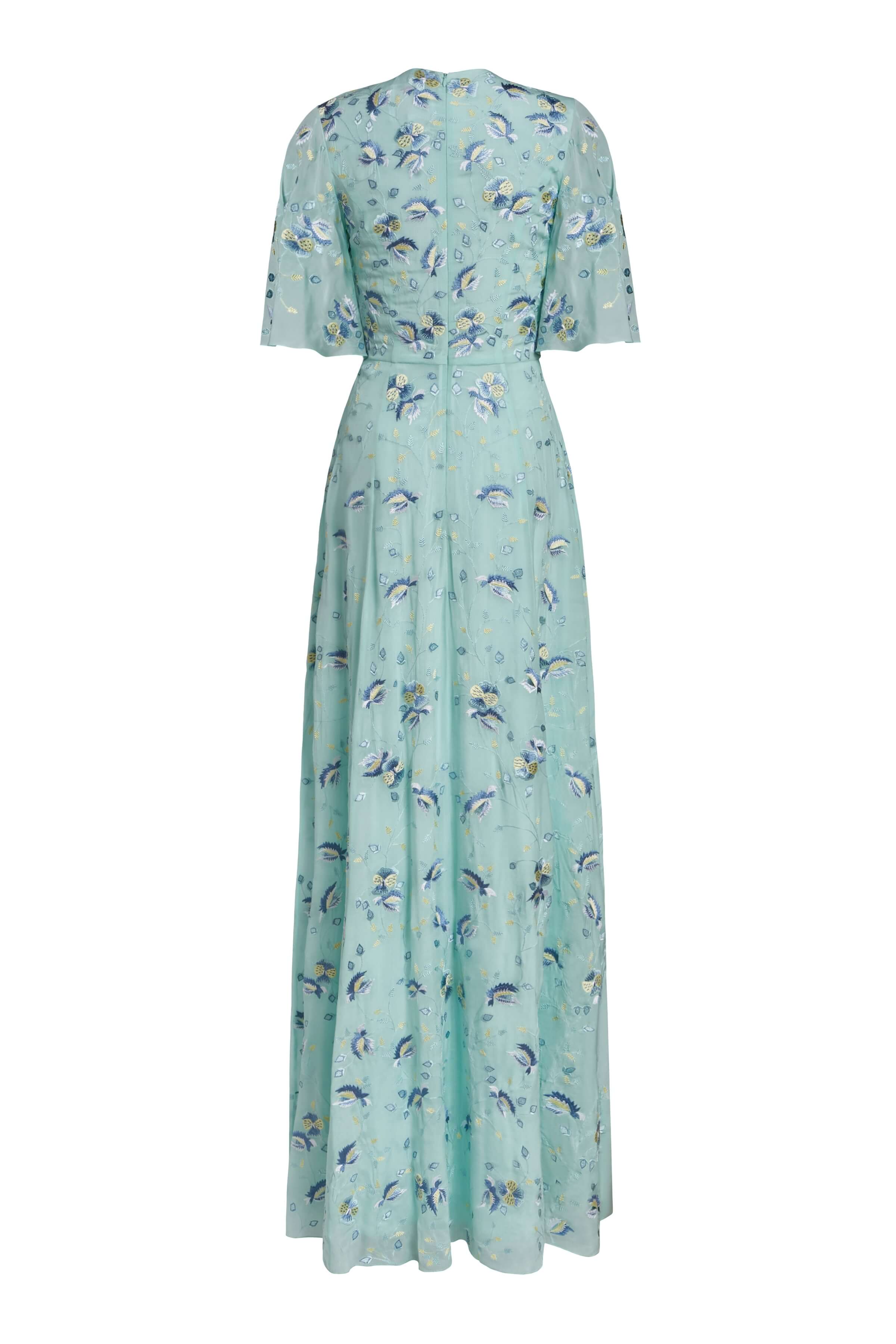 Charlotte Pansy Flutter Sleeve Gown