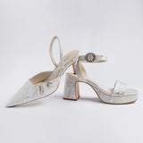 Pump Ivory Brocade
