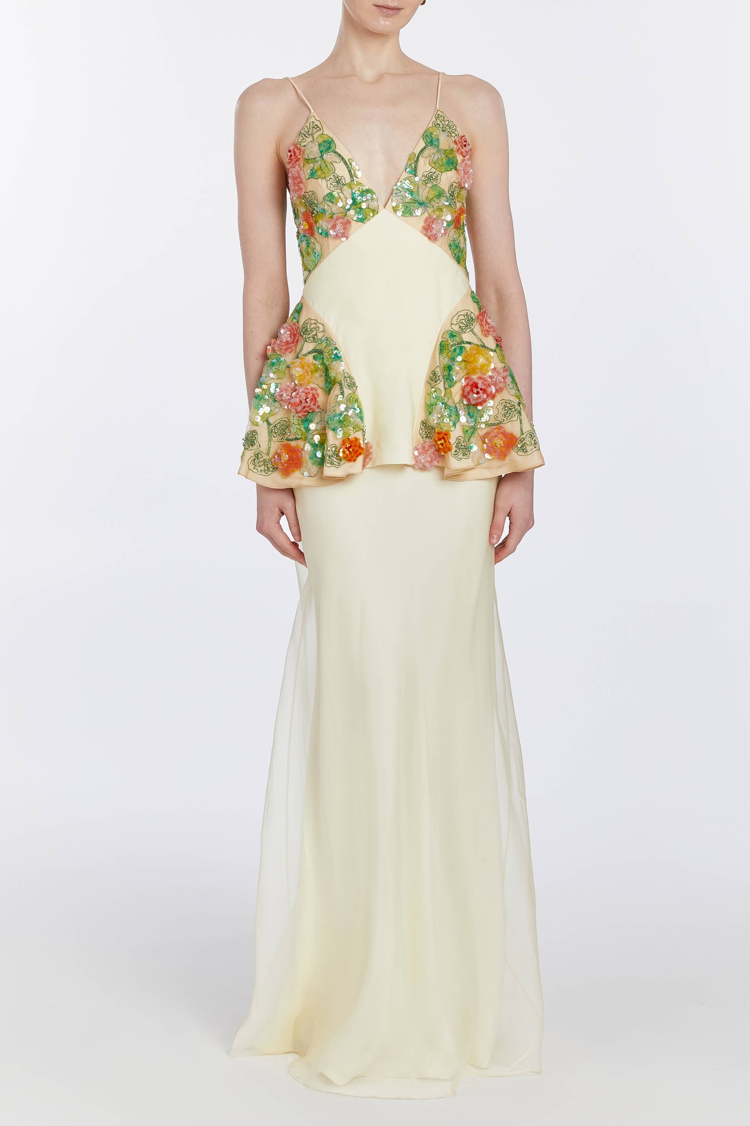 Isabeau Floral Organza Gown