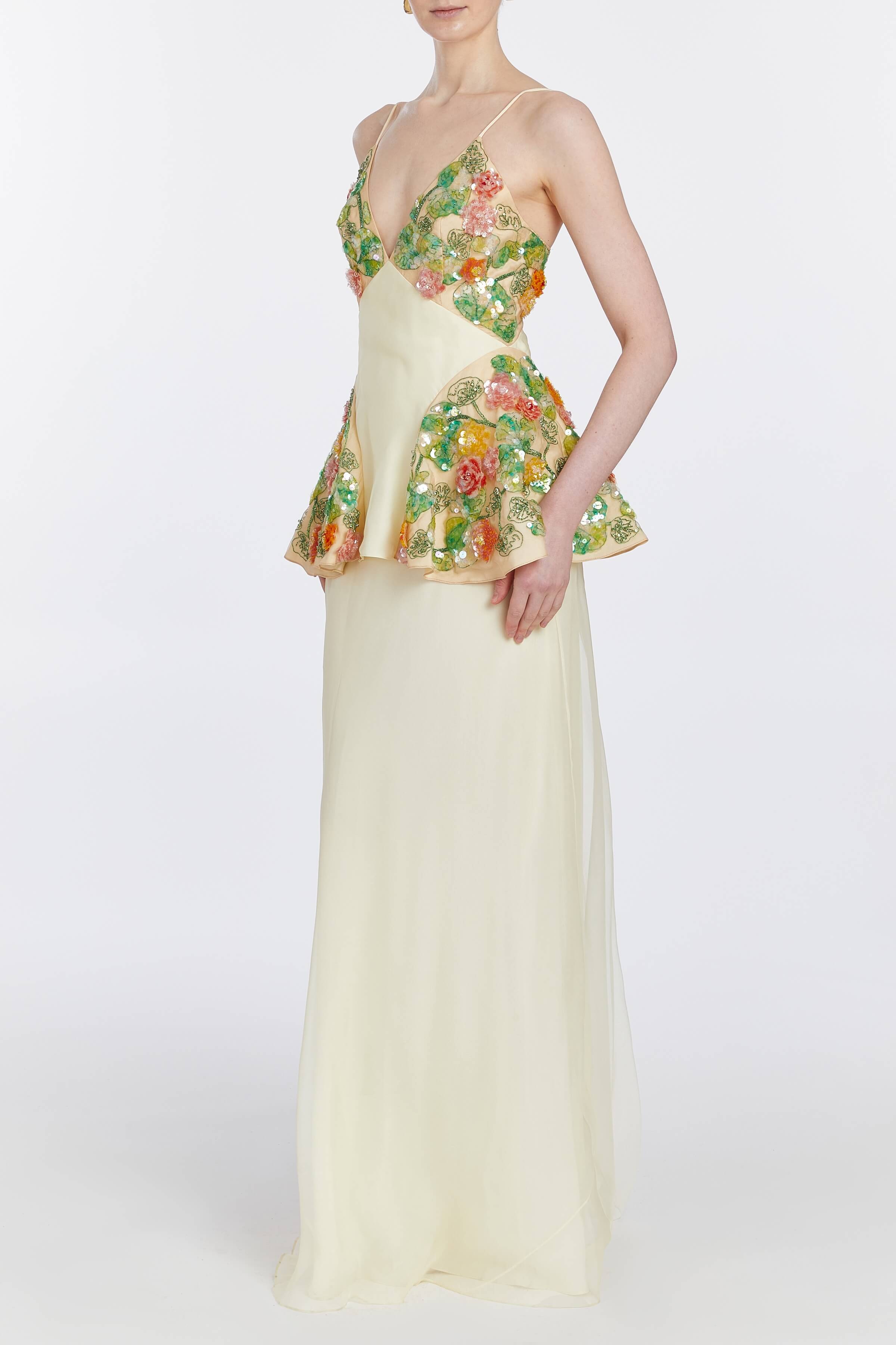 Isabeau Floral Organza Gown