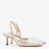 Pump Ivory Brocade