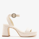 Dolly Low Sandal White Lace