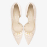 D'Orsay Pump White Lace