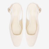 Amal Pump White Lace