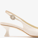 Amal Pump White Lace