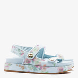 Jetty Sandal Apple Blue Floral Ikat