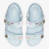 Jetty Sandal Apple Blue Floral Ikat