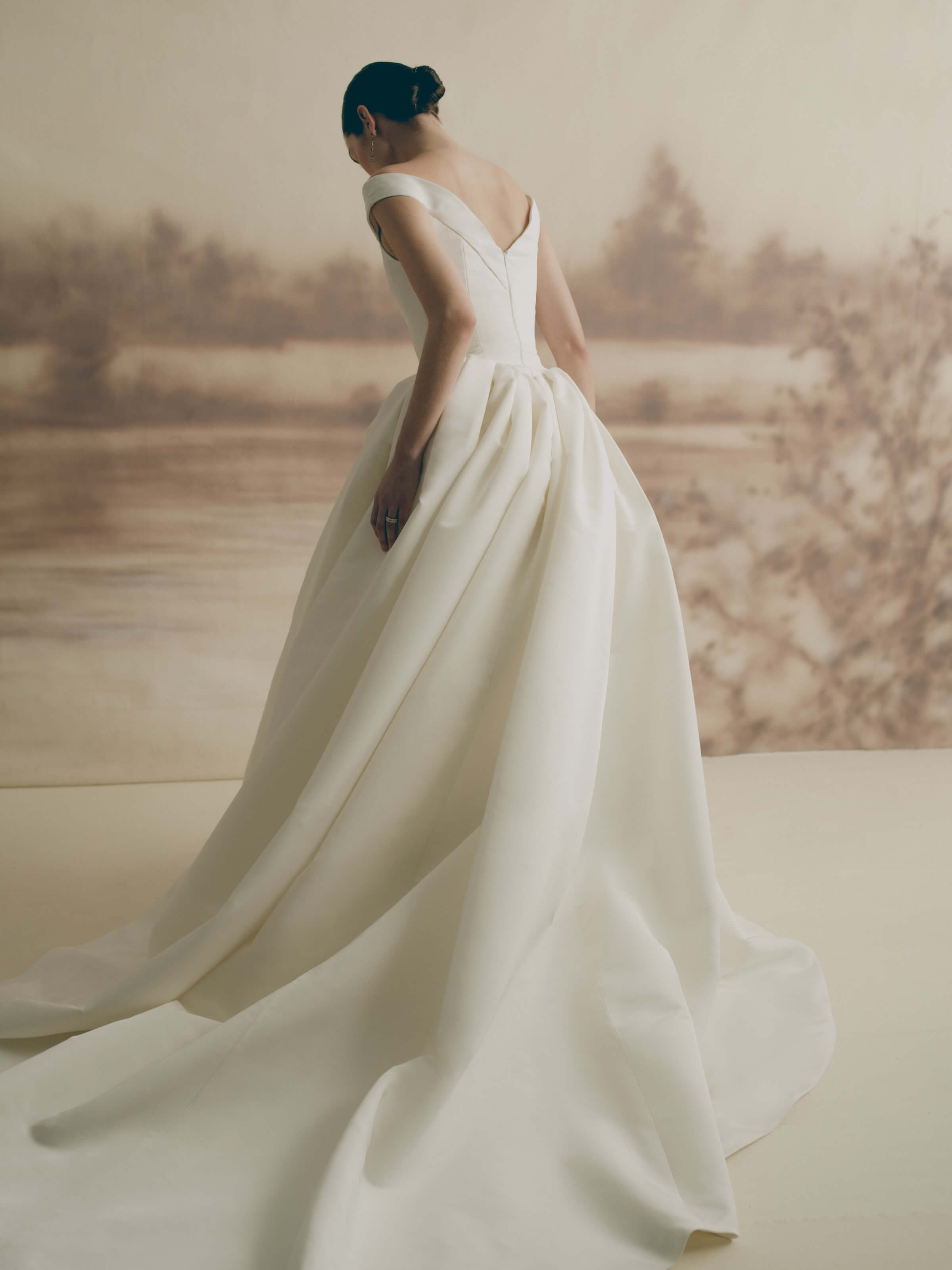 Moonflower Off-The-Shoulder Gown