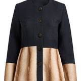 Zephyr Contrast Cuff and Peplum Jacket