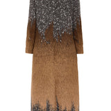 Allegra Speckled Brown Ombre Coat