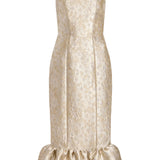 Ginevra Silver Midi Dress