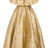 Protea Gold Midi Dress