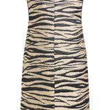 Pearsei Zebra-Striped Mini Dress