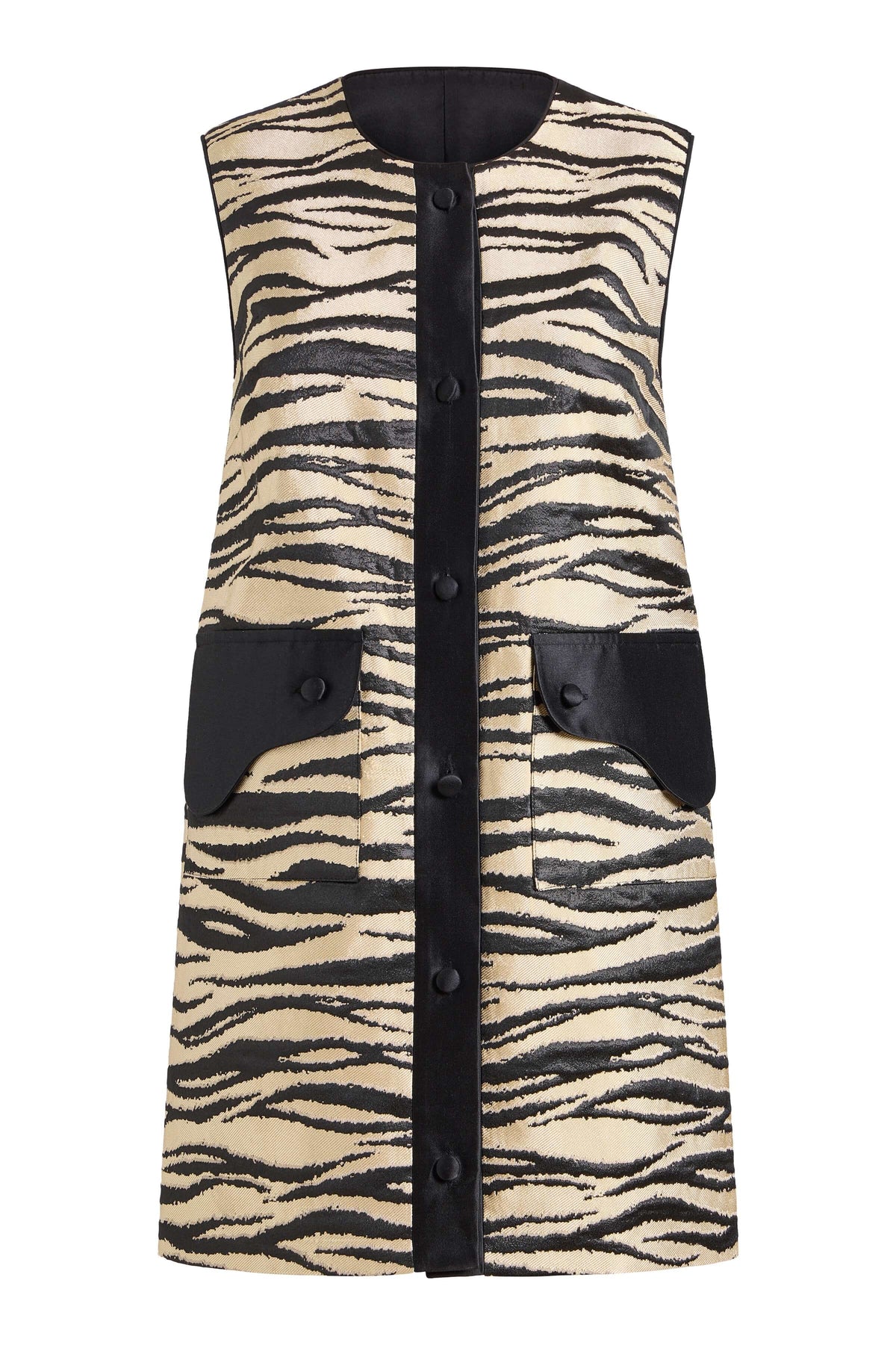Pearsei Zebra Striped Mini Dress