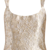 Maisie Silver Corset Top