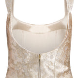 Maisie Silver Corset Top