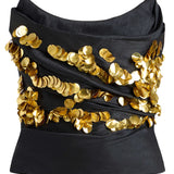 Lily Sequin Embellished Drape Top