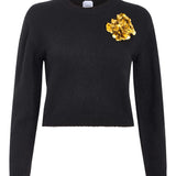 Romy Sequin Embellished Sweater