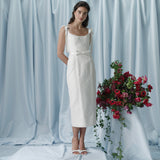 Viola Ivory Floral Embroidered Corset Dress