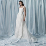 Hippolyta Ivory Floral A-Line Gown